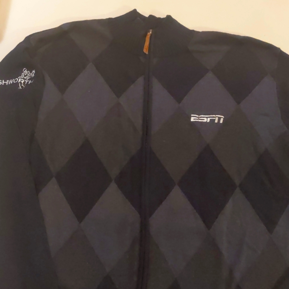 ESPN Ashworth Argyle Golf Sweater